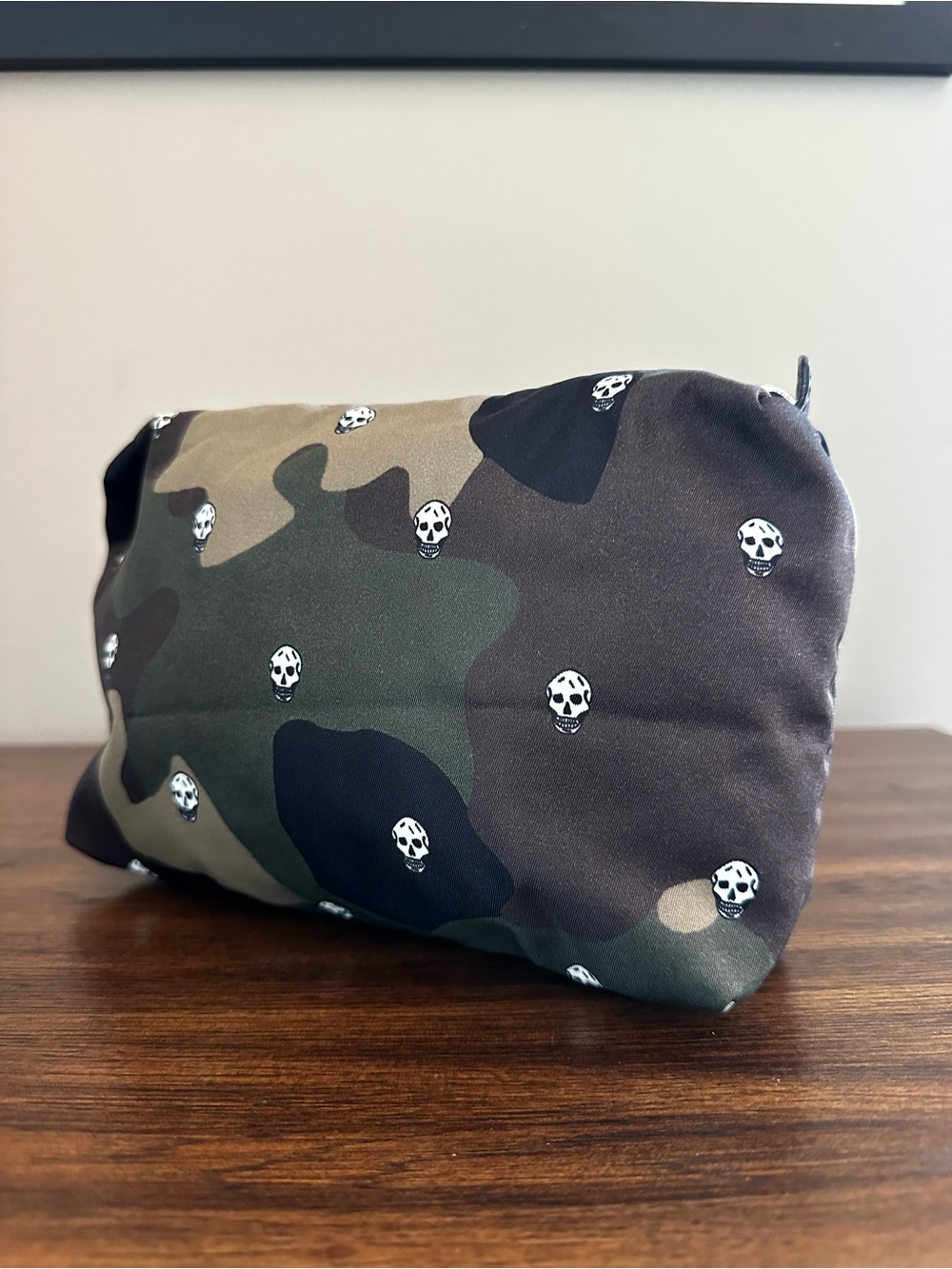 Alexander McQueen Skull Nylon Cosmetic Bag
